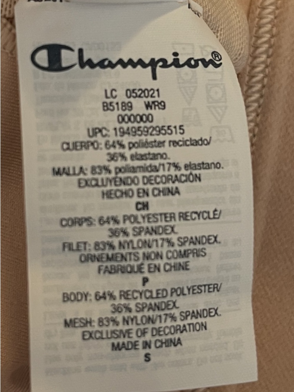 3/$15. NWT Champion Sports bra S - Picture 5 of 5